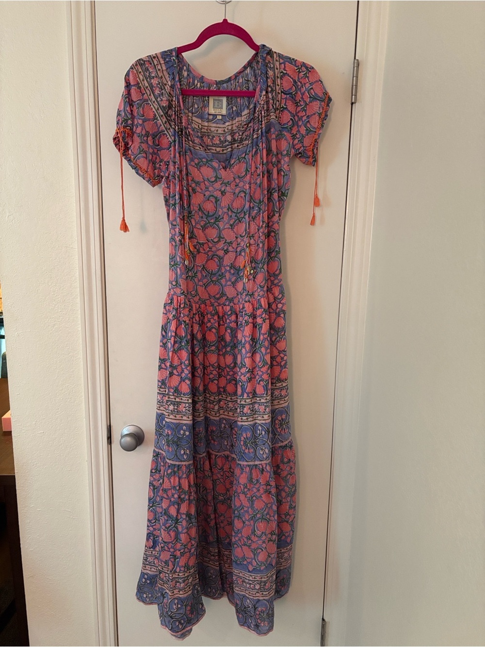 Abella Pink and Blue Floral Dress